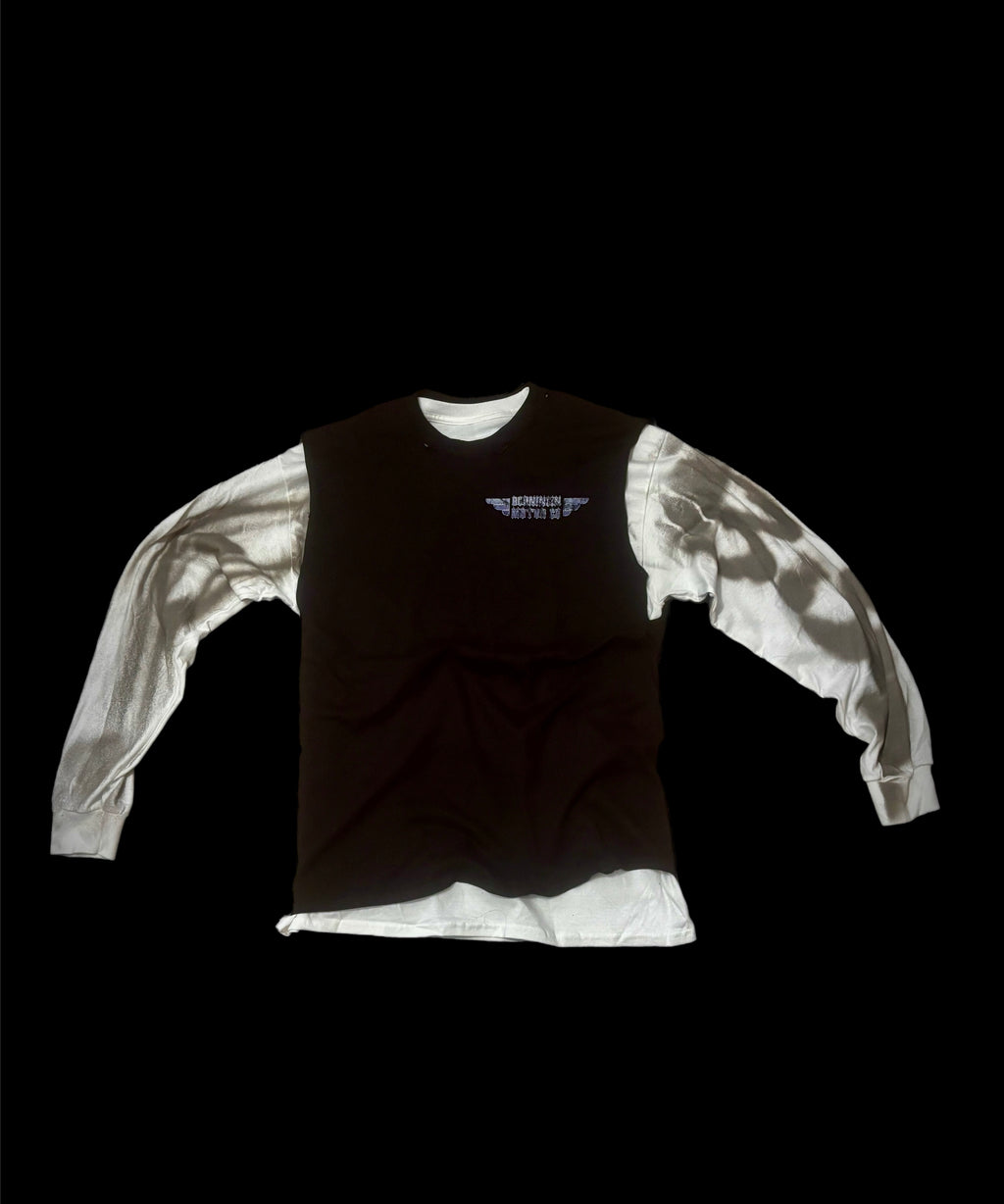 hand sewn 1 of 1 double layered bike week sleeveless tee (L)